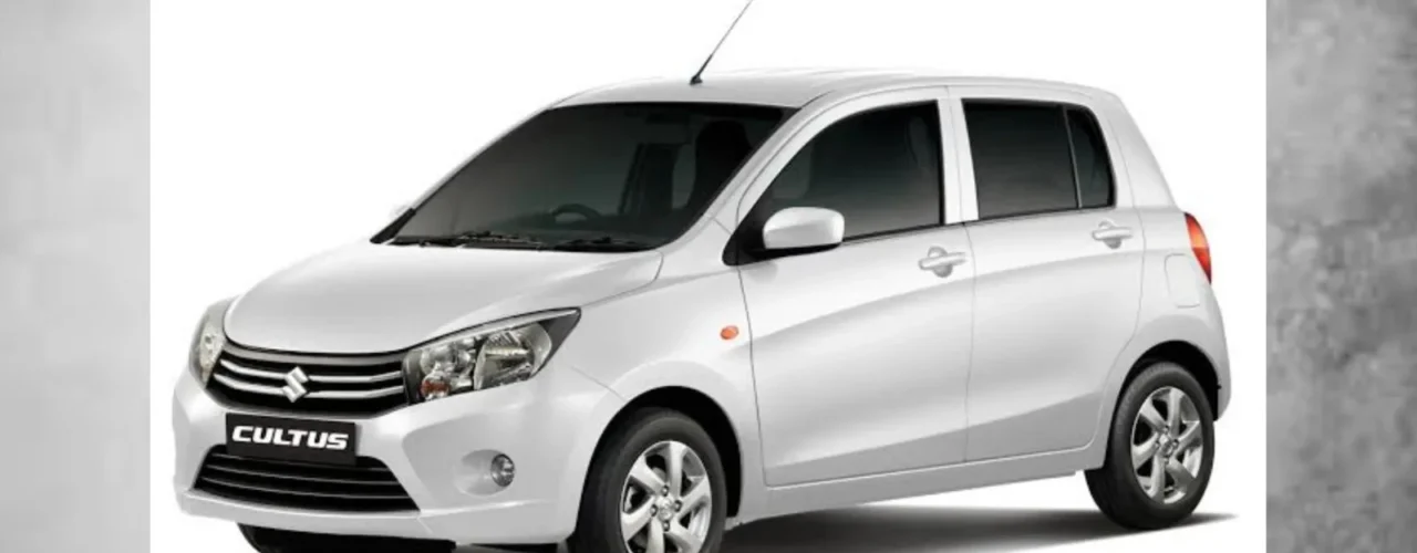 Suzuki Cultus white hatchback car exterior view with stylish design and modern features