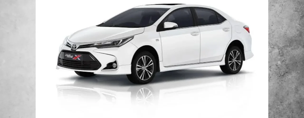 Toyota Corolla sedan car with elegant exterior design, comfortable interior, and reliable performance